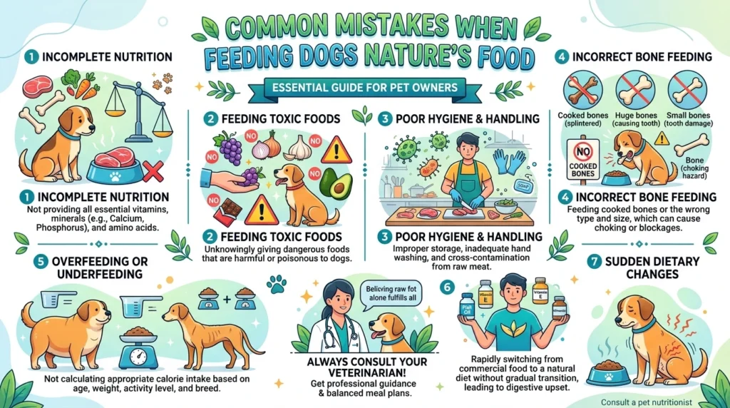 Common Mistakes When Feeding Dogs Nature's Food