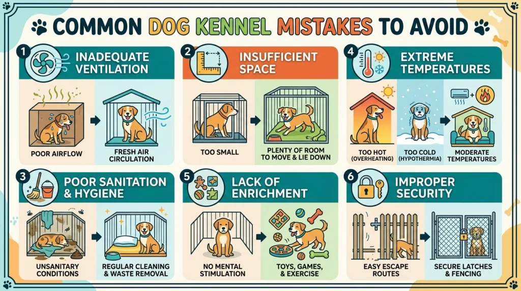 Common Dog Kennel Mistakes to Avoid