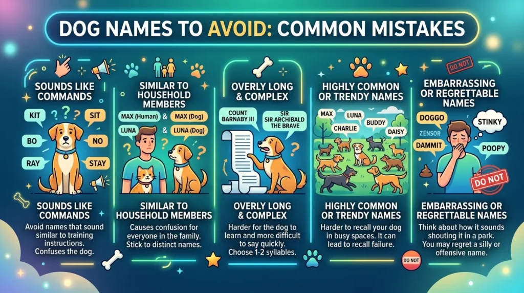 Dog Names to Avoid: Common Mistakes