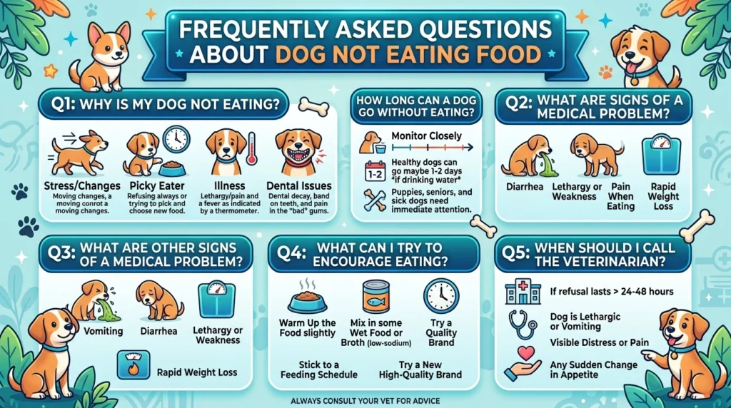 Frequently Asked Questions About Dog Not Eating Food