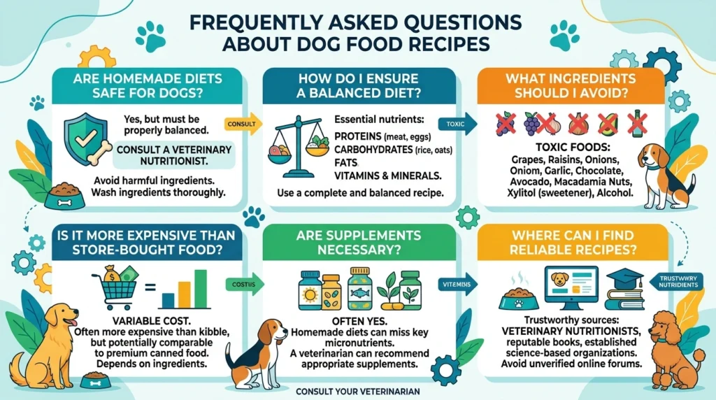 Frequently Asked Questions About Dog Food Recipes