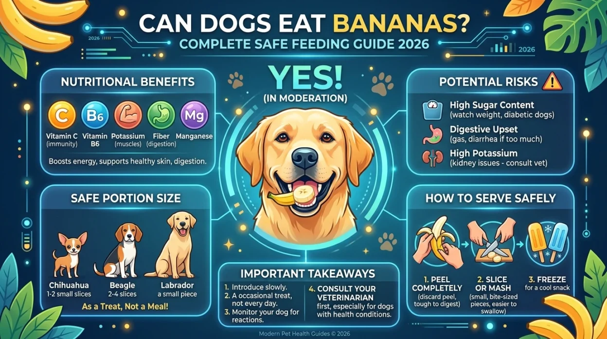 Can Dogs Eat Bananas? Complete Safe Feeding Guide 2026