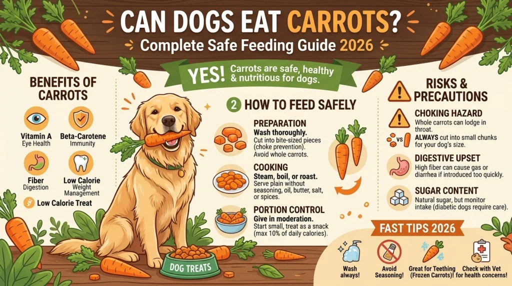 Carrots are one of the healthiest, most affordable treats for dogs, safe, crunchy, low-calorie, and genuinely beneficial for dental health.