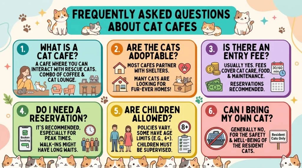 Frequently Asked Questions About Cat Cafes
