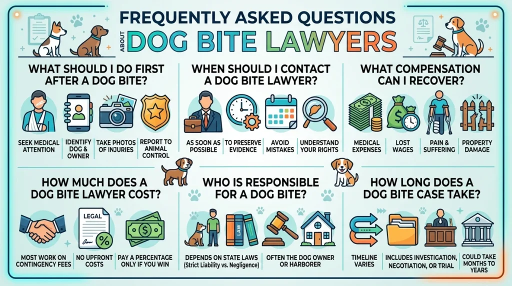 Frequently Asked Questions About Dog Bite Lawyers