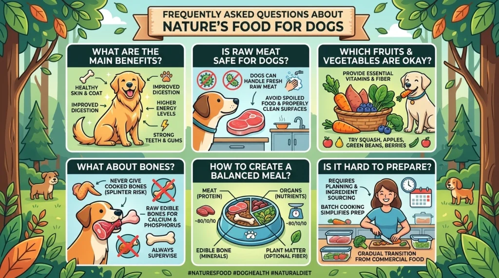 Frequently Asked Questions About Nature's Food for Dogs