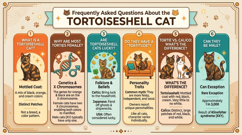 Frequently Asked Questions About the Tortoiseshell Cat