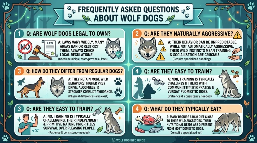 Frequently Asked Questions About Wolf Dogs
