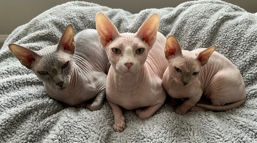 The hairless cat most commonly the Sphynx combines an otherworldly appearance with one of the warmest, most affectionate personalities in the cat world.
