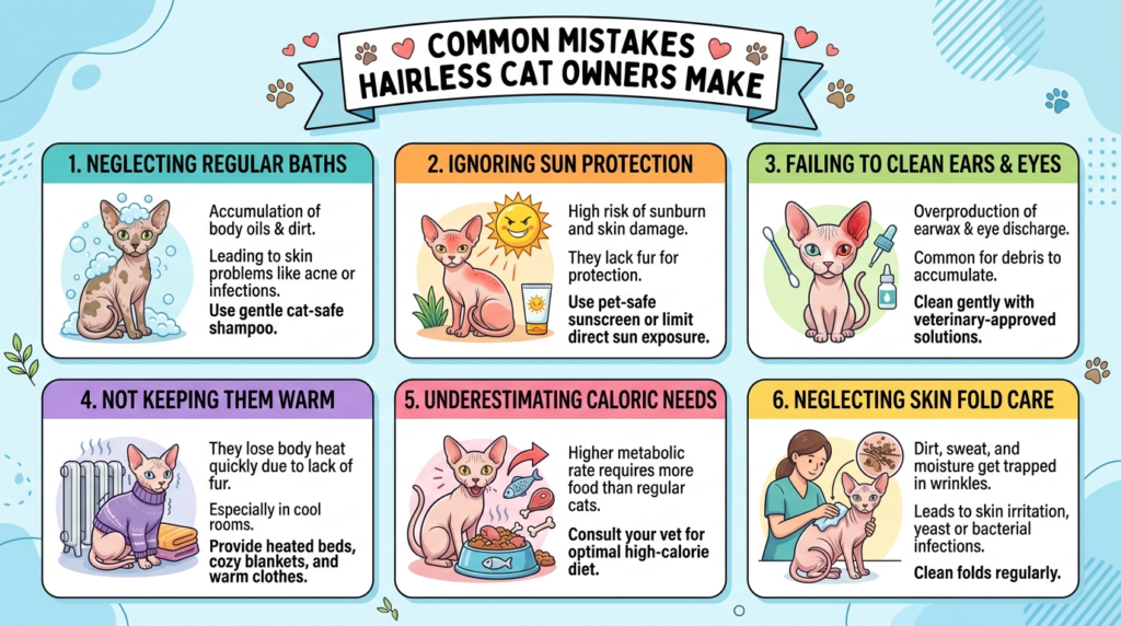 Common Mistakes Hairless Cat Owners Make