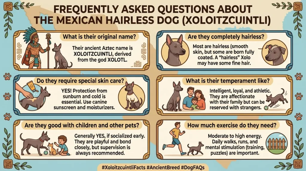 Frequently Asked Questions About the Mexican Hairless Dog