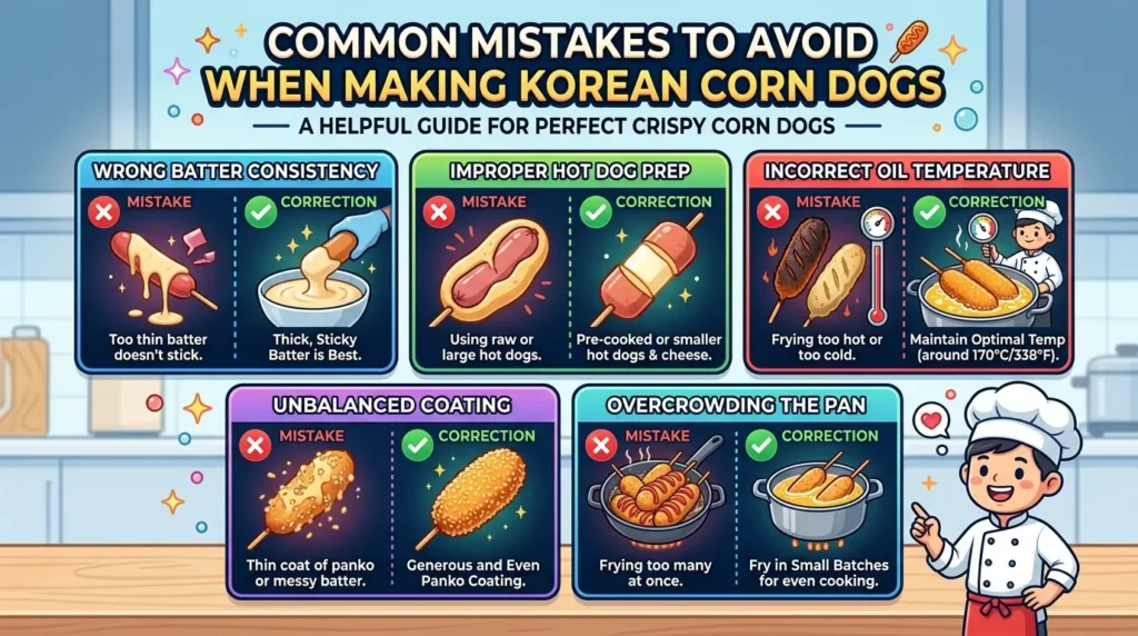Common Mistakes to Avoid When Making Korean Corn Dogs