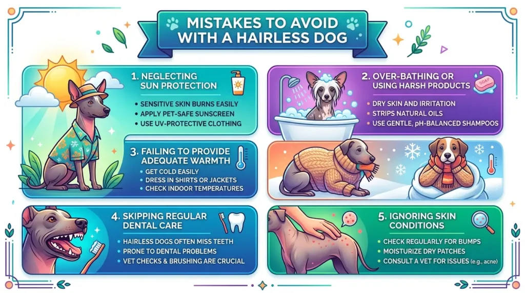 Mistakes to Avoid With a Hairless Dog