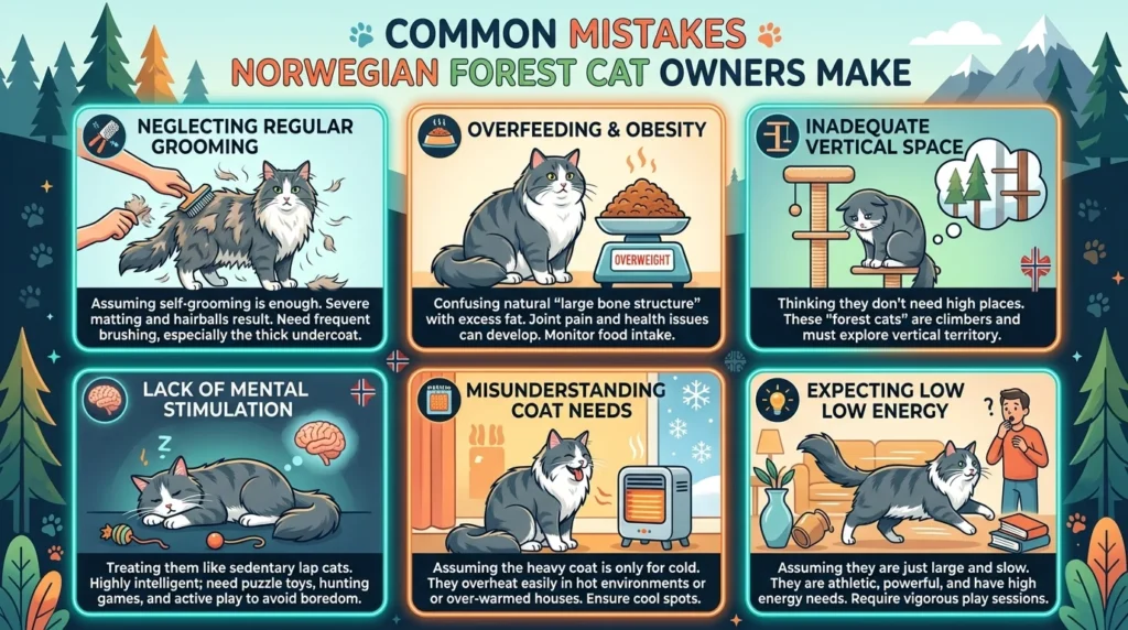 Common Mistakes Norwegian Forest Cat Owners Make