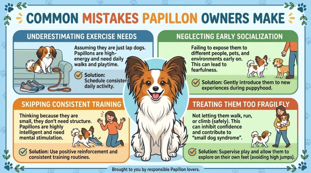 Common Mistakes Papillon Dog Owners Make