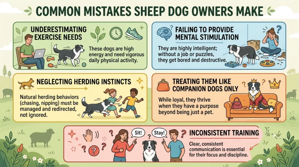 Common Mistakes Sheep Dog Owners Make