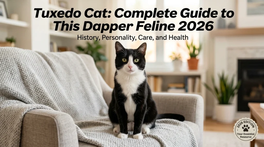 The tuxedo cat's distinctive black-and-white markings give it a permanently formal appearance earning it a reputation as the most dapper cat in the feline world.