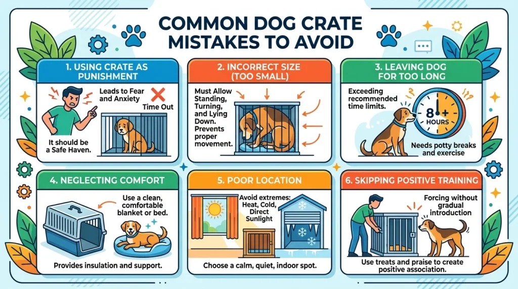 Common Dog Crate Mistakes to Avoid