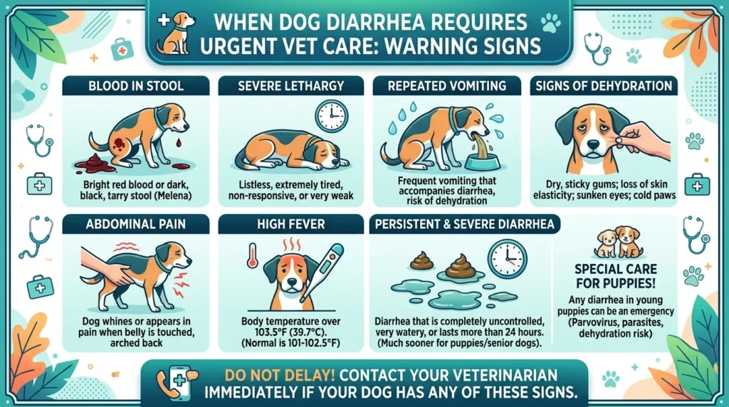 Warning Signs: When Dog Diarrhea Requires Urgent Vet Care