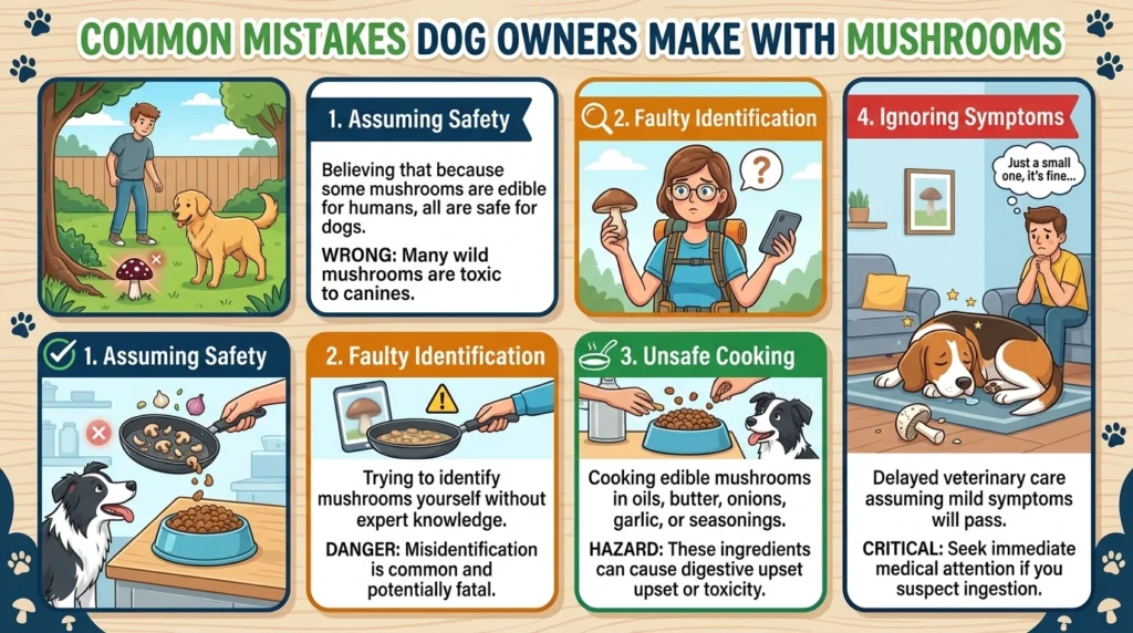 Common Mistakes Dog Owners Make With Mushrooms