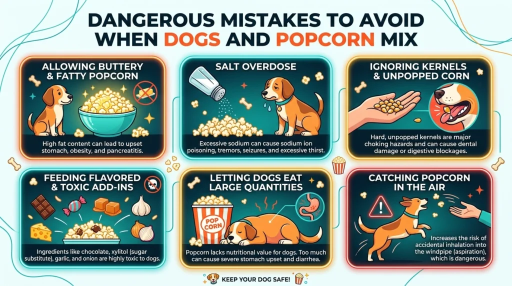Dangerous Mistakes to Avoid When Dogs and Popcorn Mix