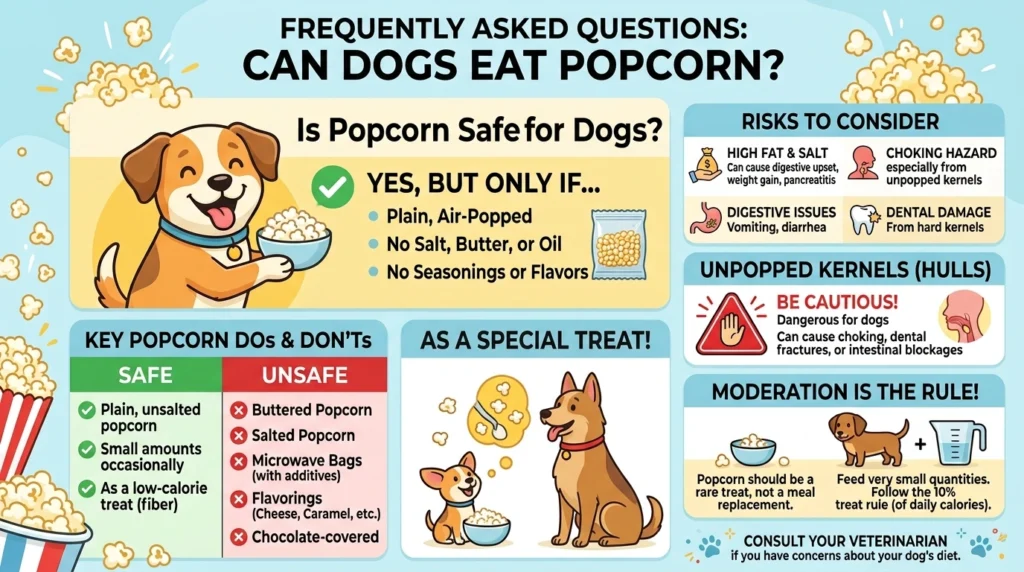 Frequently Asked Questions Can Dogs Eat Popcorn?