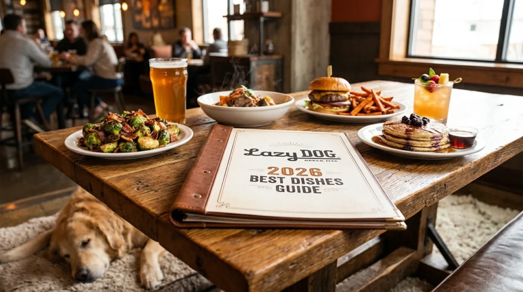 Lazy Dog Restaurant & Bar combines a rotating seasonal menu with a warm, mountain-lodge atmosphere creating a casual dining experience that genuinely stands out from the typical chain restaurant.