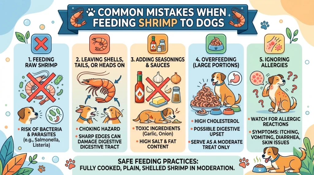 Common Mistakes When Feeding Shrimp to Dogs