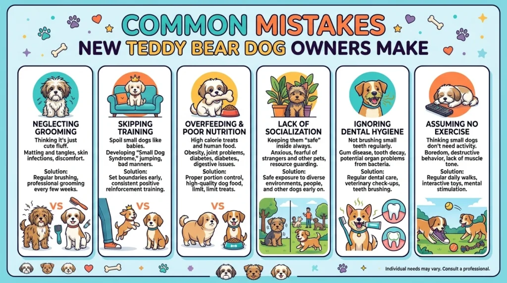 Common Mistakes New Teddy Bear Dog Owners Make