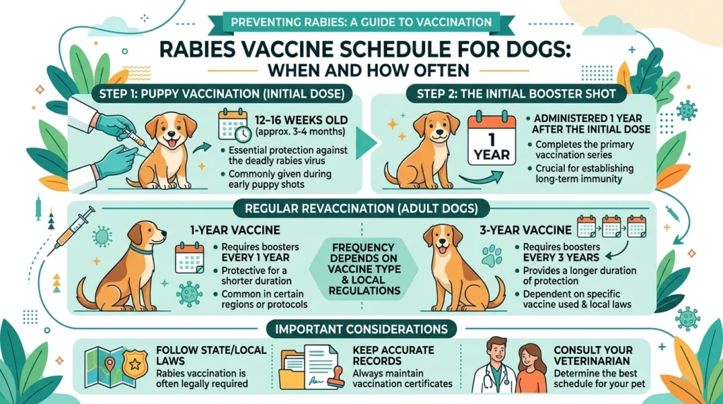 Rabies Vaccine Schedule for Dogs: When and How Often