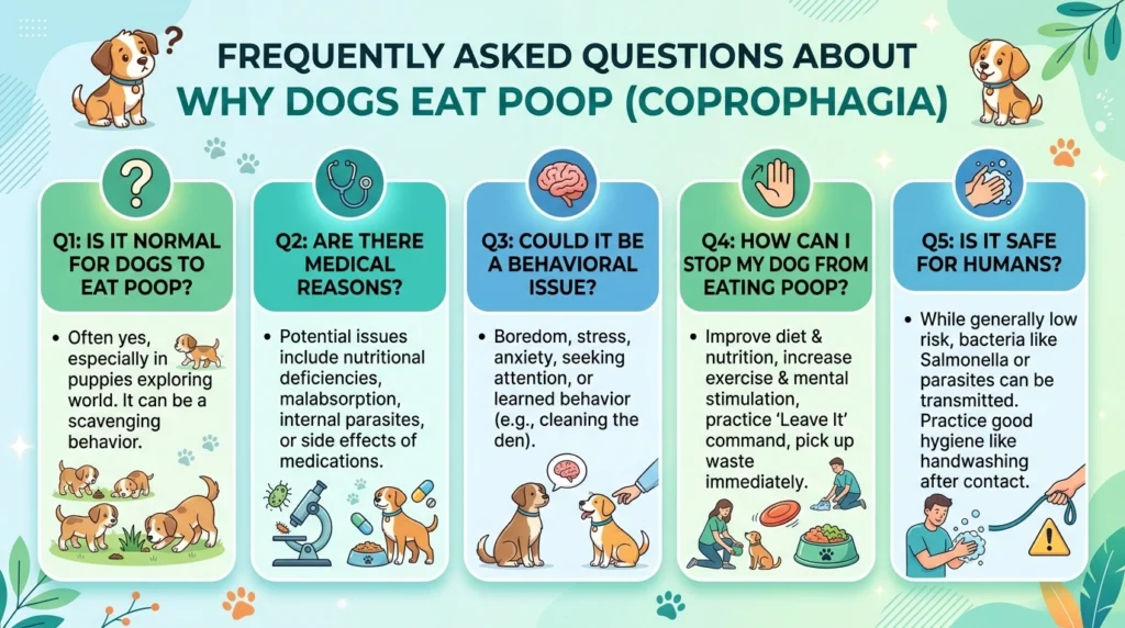 Frequently Asked Questions About Why Dogs Eat Poop